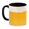 Kaffeebecher Henkel und Innenseite Schwarz mit Bier Motiv Produktbild-Vorschau 2