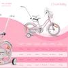 SUN BABY Heart Bike: bicicletta per bambine da 16 pollici, Anteprima dell’immagine prodotto 8