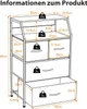 Cassettiera COSTWAY con 4 cassetti, credenza con 4 cassetti Anteprima dell’immagine prodotto 6