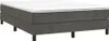 Estructura de cama con somier, color gris oscuro, 140x190 Vista previa de la imagen del producto 1