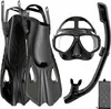 Tauchset Maske mit Schnorchelflossen zum Schwimmen Größen Produktbild-Vorschau 5