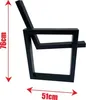 Bankbeine 2stk. 51x76cm schwarz pulverbeschichtet Bankkufen Produktbild-Vorschau 6