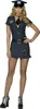 A woman modeling a police officer costume. Produktbild-Vorschau