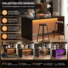 Isola da cucina Flieks con luci a LED, piano di lavoro Anteprima dell’immagine prodotto 8
