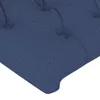 The Living Store Kopfteil mit Ohren Blau 183x23x118/128 cm Produktbild-Vorschau 5