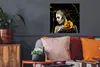 MuchoWow® Poster Frauen - Rosen - Gold - Marmor 50x50 cm - Produktbild-Vorschau 2