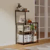 Scaffale da cucina per microonde, mobile con 5 ripiani, Anteprima dell’immagine prodotto 3