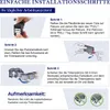 Instructional graphic showing how to install a printer ink cartridge. Produktbild-Vorschau