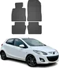 2014-2025 Mazda 2 Fußmatten Gummi Schwarz 4 tlg Produktbild-Vorschau 1