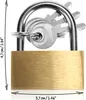 com-four® 4x Vorhängeschloss aus Messing - Vorhangschloss Produktbild-Vorschau 7