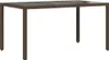 vidaXL Gartentisch mit Glasplatte Braun 150x90x75 cm Poly Produktbild-Vorschau 1