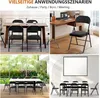 8er Set Klappstühle Gepolstert Schwarz – Extrem Belastbar Produktbild-Vorschau 6