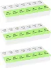 3x WELLGRO® Tablettenbox für 7 Tage - je 2 Fächer pro Tag, Produktbild-Vorschau 3
