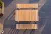 riess-ambiente Gartentisch TAMPA LOUNGE 125cm natur greige Produktbild-Vorschau 5