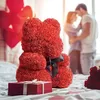 Orsetto con rose, regalo unico per San Valentino, Anteprima dell’immagine prodotto 3