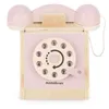 Drewniany telefon retro - pastelowy róż Podgląd zdjęcia produktu 5