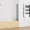 100 x 140 cm Badewannen 3-teilig Faltwand Aufsatz 180° Produktbild-Vorschau 2
