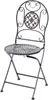 Kobolo Metallstuhl Gartenstuhl Vintage Stuhl aus Metall Produktbild-Vorschau 1