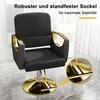 Fauteuil de coiffure hydraulique, pivotant à 360°, pour Voir les images du produit 5