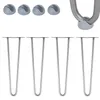 Tischbeine 4x Hairpin 36 cm Haarnadelbeine Stahl Gestell Produktbild-Vorschau 7