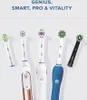A collection of Oral-B electric toothbrush handles and brush heads displayed against a light background. Náhľad obrázku produktu