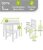 BOMI® Kindertisch mit 2 Stühlen Amy aus Kiefer Massiv Holz Produktbild-Vorschau 2