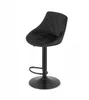 A black bar stool on a white background. Voir les images du produit