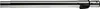 A close-up, studio shot of a silver and black telescopic tube, likely a vacuum cleaner part, against a white background. Voir les images du produit