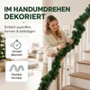 Vianočná girlanda Ø 10 cm zelená 10 metrov - umelá Náhľad obrázku produktu 2