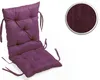 A purple chair cushion with ties, shown against a white background, with a close-up of the fabric texture in a circular inset. Produktbild-Vorschau
