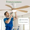 Sofucor Deckenventilator, 132 cm, mit Beleuchtung und Produktbild-Vorschau 3
