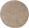 Interiyou Waschbarer Hochflorteppich Sofia Beige ø 160 cm Produktbild-Vorschau 1