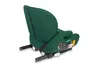 A green car seat with ISOFIX connectors is shown from a side-rear angle against a white background. Produktbild-Vorschau