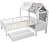 Kinderbett 90 x 200 cm im Hausdesign mit Zeltstoff & Produktbild-Vorschau 10