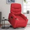 vidaXL Massagesessel mit Aufstehhilfe Elektrisch Rot Produktbild-Vorschau 2