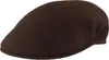 Kangol Flat Cap Schiebermütze 504 aus reiner Wolle in braun Podgląd zdjęcia produktu