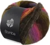 Lana Grossa - Bomba 0001 dunkelgrau brombeer orange Produktbild-Vorschau 2