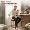 Barhocker Holz drehbar, gepolstert, Retro Design mit Nieten Produktbild-Vorschau 5