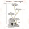 COSTWAY Kratzbaum 165cm, Katzenbaum Katzenmöbel mit 4 Produktbild-Vorschau 7