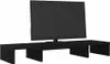vidaXL Supporto per monitor regolabile in look rovere nero Anteprima dell’immagine prodotto 4
