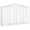 vidaXL Gabionen mit Hochbogen 6 Stk. 200x50x120/140cm Produktbild-Vorschau 4