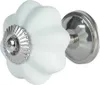 Pomello per porta Clayre & Eef Ø 4 cm in Vetroceramica blu Anteprima dell’immagine prodotto 2