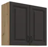 Hängeschrank 80 cm Stilo Grau + Eiche Artisan Küchenzeile Produktbild-Vorschau 1