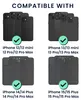 kwmobile Wallet Kartenhalter kompatibel mit Apple iPhone 16 Produktbild-Vorschau 2