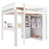 OKWISH Lit Mezzanine Double 140x200 cm - Lit en Bois avec Voir les images du produit 10