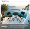 Ensemble table et chaises de jardin DUSSELDORF - noir Voir les images du produit 4
