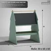 Kindertafel Tannenbaum Kreidetafel doppelseitig Ablagefach Produktbild-Vorschau 4