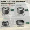 Outsunny Camping Kochgeschirr Set 5-teiliges Outdoor Produktbild-Vorschau 4