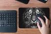 MuchoWow® Mauspad Mousepad Tiger - Tiere - Schwarz - Weiß - Produktbild-Vorschau 4