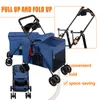 2 in 1 Klappbar Hundewagen Hundebuggy Bis 20kg,Pet Stroller Produktbild-Vorschau 7